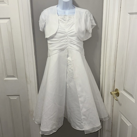 First Communion/Baptism/Flower Girl Gown Sweetir Pie Size 8.5 Plus size Girls - Picture 9 of 14